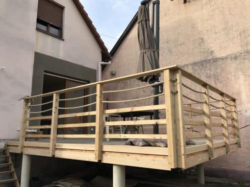 Projet t2 – Terrasse en bois Mélèze – Lipsheim 67