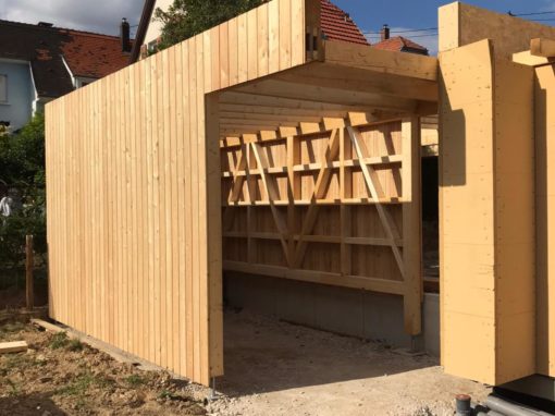 Projet bar5 – Bardage bois – Mélèze raboté – Wolfisheim